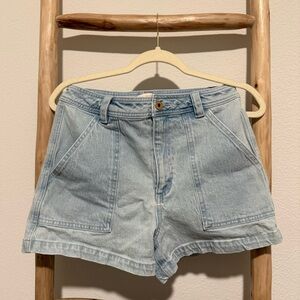 Roark Light Bleached Denim Shorts